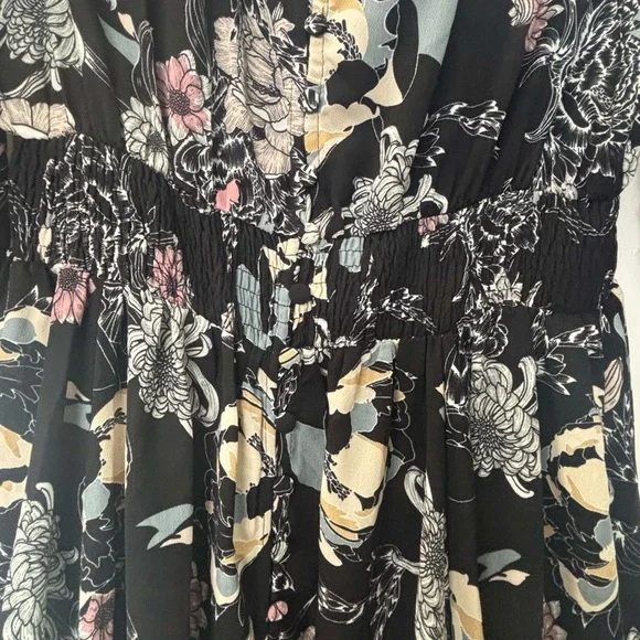 City Chic Floral Black Maxi Dress - Picture 6 of 8